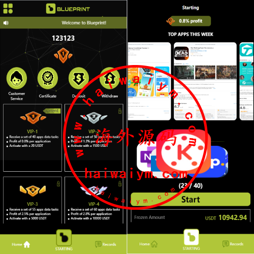 新版多语言动态APP抢单刷单系统/软件抢单连单卡单/PC自适应